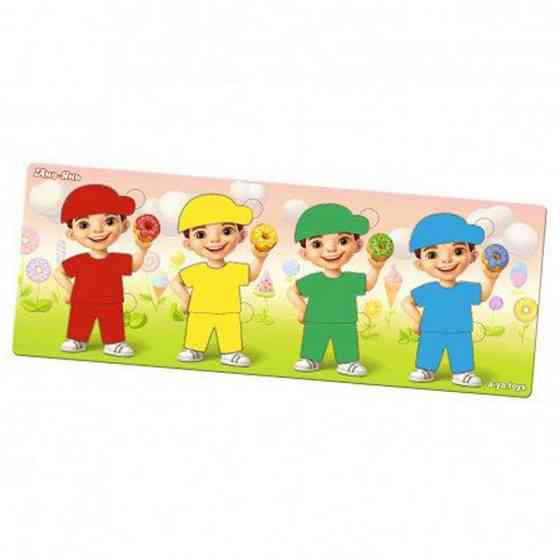 Деревянный пазл-сортер 