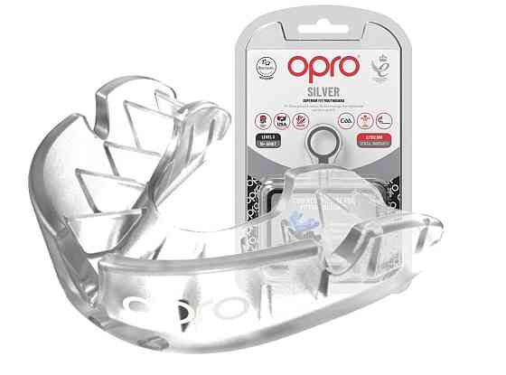 Капа OPRO Silver доросла (вік 11+) Clear (art.102502006) Кам'янське