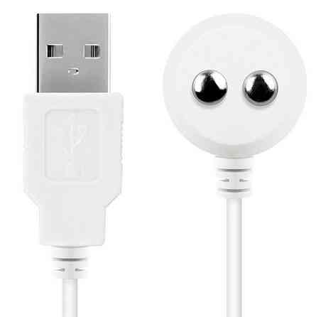 Зарядка (запасной кабель) для игрушек Satisfyer USB charging cable White Sex Aura Киев