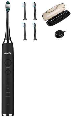 Щітка зубна електр. ARDESTO, ETB-211B, 40т. колив/хв, насадок-5, футляр, IPX7, чорний Київ