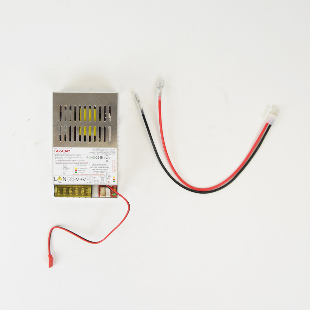 Безперебійний блок живлення Faraday Electronics 55W UPS Smart ASCH ALU під акумулятор 9-12А/г в алюмінієвому корпусі Київ - фото 3