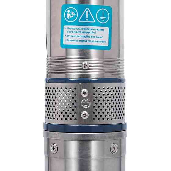 Насос відцентровий 0.55кВт H 63(49)м Q 55(35)л/хв Ø102мм 40м кабелю mid AQUATICA 4QJED3-9-0.55 (778442) Рівне