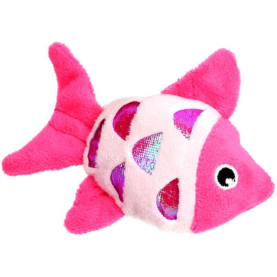 Іграшка для котів Hippie Pet Рибка рожева 11.5 см (HIPCT21035RO) Вінниця - фото 1