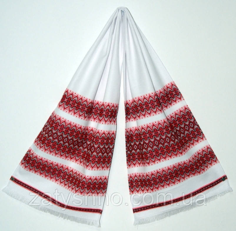 Рушнык с красной вышивкой Киев - изображение 1