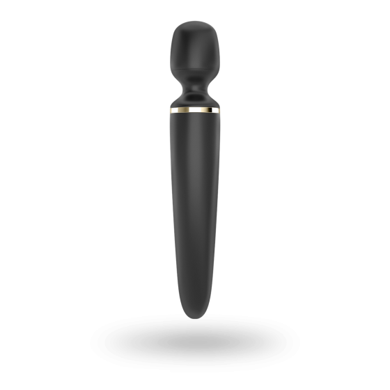 Вибромассажер Satisfyer Wand-er Woman (Black/Gold), водонепроницаемый, мощный, размер XXL Sex Aura Киев