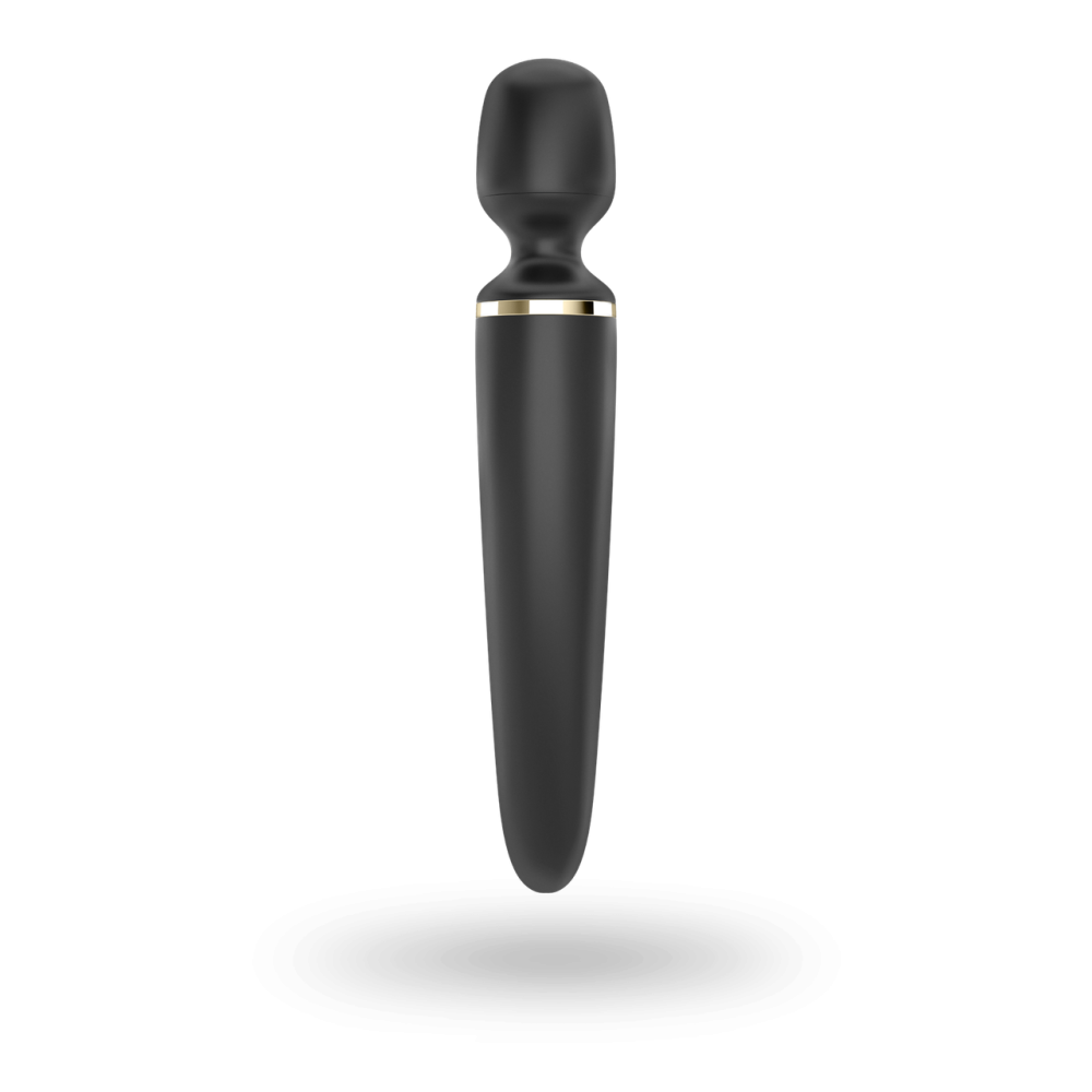 Вибромассажер Satisfyer Wand-er Woman (Black/Gold), водонепроницаемый, мощный, размер XXL Sex Aura Киев - изображение 4