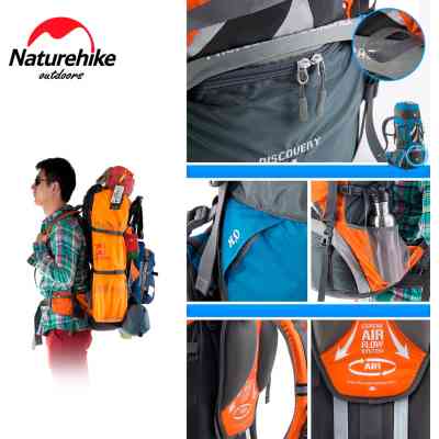 Рюкзак туристичний Naturehike NH70B070-B 70+5 л Orange (6927595709016) Вінниця