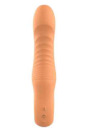 Вібратор ребристий Dream Toys Glam Flexible Ribbed Vibe, помаранчевий Sex Aura Київ