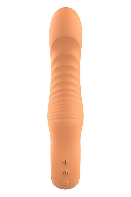 Вібратор ребристий Dream Toys Glam Flexible Ribbed Vibe, помаранчевий Sex Aura Київ - фото 3
