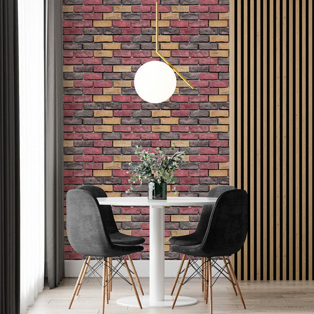 Обои самоклеющиеся 2800х500х1,5мм Красный екатериновлавский кирпич (D) SW-00001944 Днепр - изображение 7