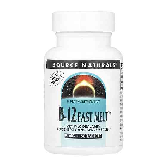 Вітамін В12 Source Naturals Vitamin B-12 5 мг 60 таблеток Луцьк