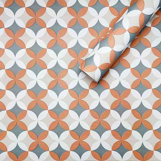 Самоклеящаяся пленка с оранжевыми цветами Киев