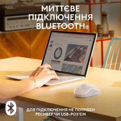 Мишка Logitech M240 Silent Bluetooth Off-White (910-007120) Вінниця