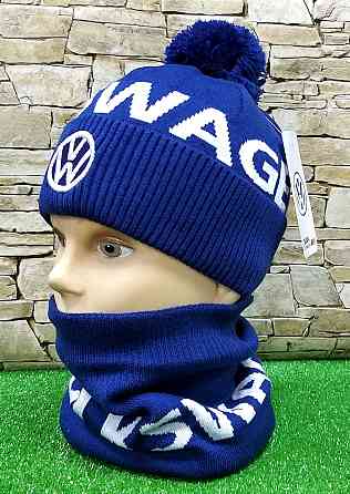 Комплект шапка + баф WOLKSWAGEN Pom Pom Fleece Київ