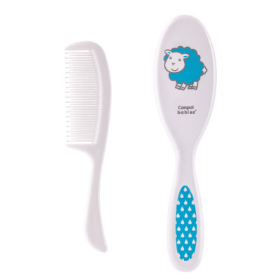 Набір для догляду за дитиною Canpol babies Newborn Baby Щітка та гребінець для волосся блакитний (2/417) Вінниця - фото 1