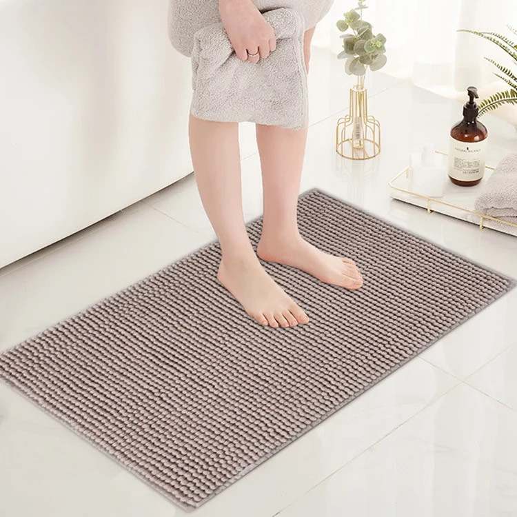 Килимок для ванної кімнати та душу з м'яким ворсом Bathlux 80*50 із спеціального нековзного матеріалу Бежевий Кам'янець-Подільський - фото 1