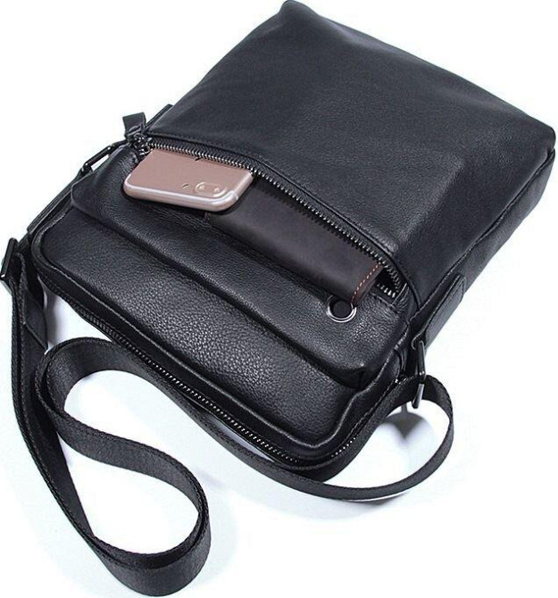 Сумка чоловіча Vintage 14486 Чорна Київ - фото 4