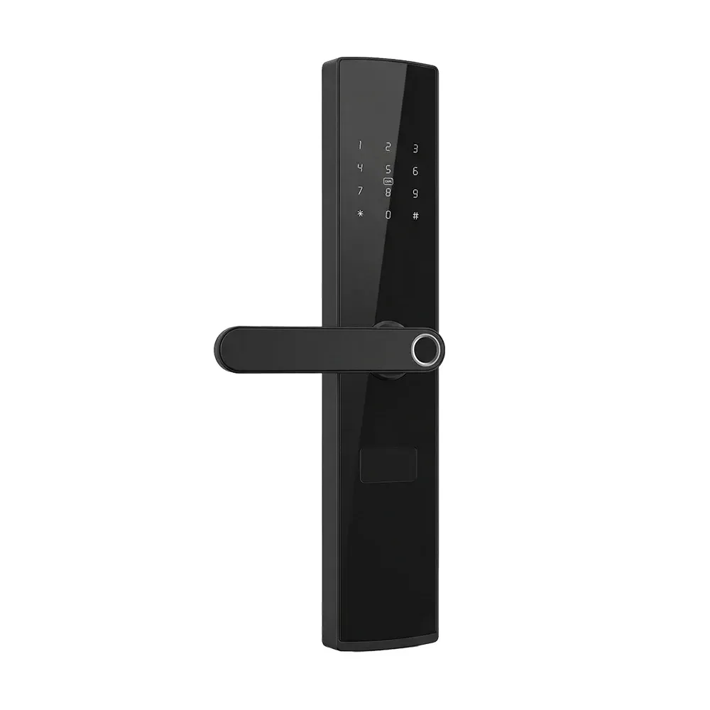 Замок біометричний автономний Trinix TRL-5404BTF Black L/R з Bluetooth, зчитувачем відбитків пальців і карт Mifare (65-00084) Киев - изображение 4