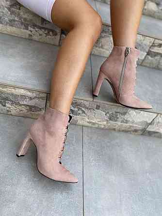 LIRIO Черевики жіночі LIRIO пудра натуральна замша 38р. каблук 9см ( /95-9551) Коломыя