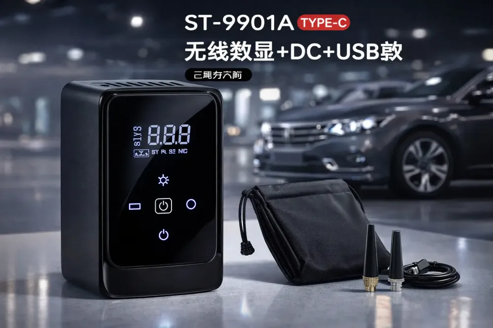 Компресор автомобільний Car Air Pump + павер банк+ фонарь Model:901А Коломыя - изображение 4