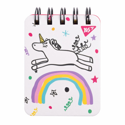 Блокнот Yes А7/100 лин. дв. спир. Sketch animal. Unicorn (681823) Винница - изображение 1