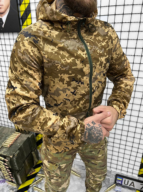 Куртка дождевик пиксель ВСУ ветровка на змейке Одесса - изображение 1