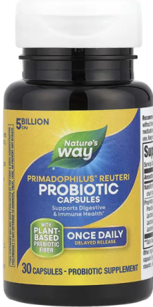 Пробиотики для иммунитета и ЖКТ Nature's Way Primadophilus Reuteri Probiotic 30 раст капс Киев
