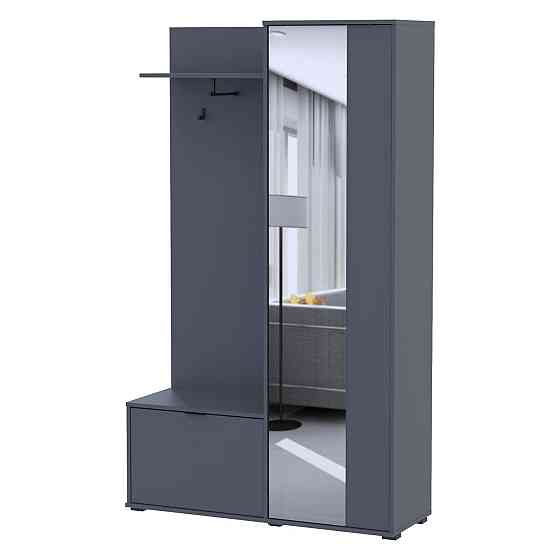 Прихожая с зеркалом Doros Дора 113,5х40х192 см Графит (DRS-011341) Днепр