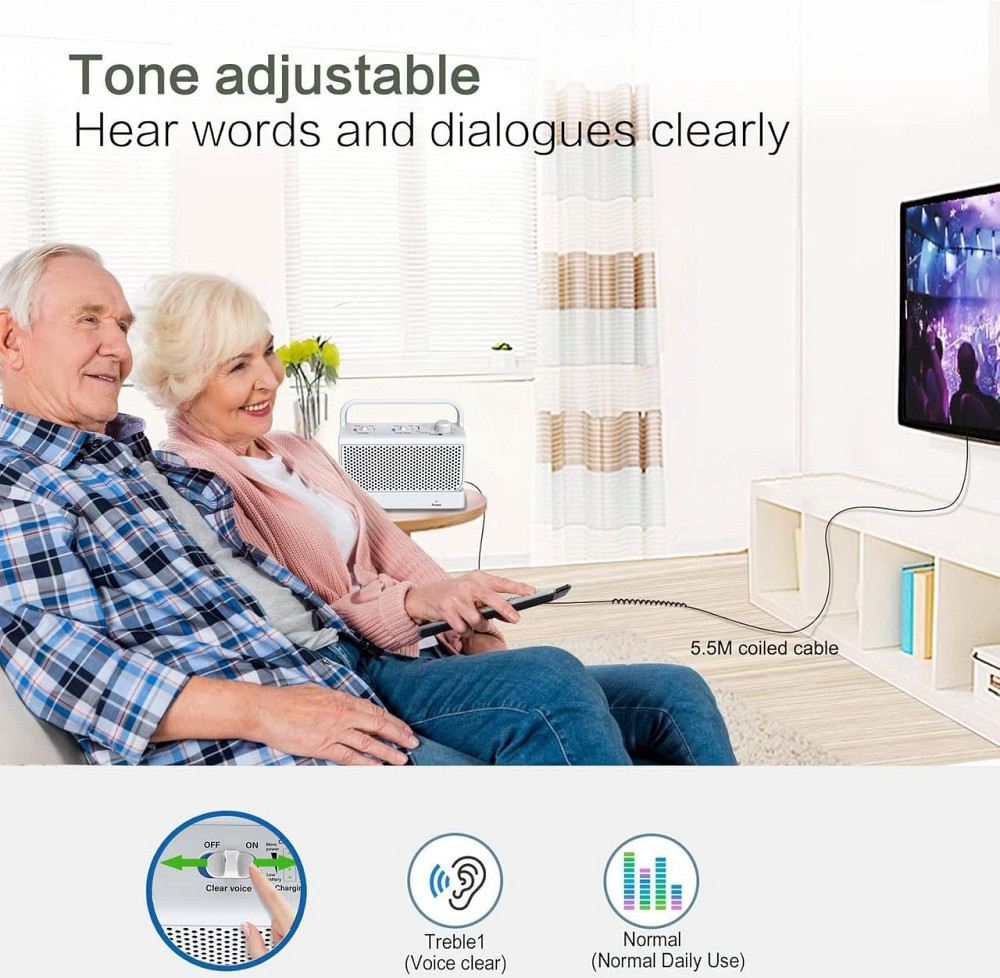 Усилитель голоса ANSTEN ZXTB007 Черный портативный для TV 30 м без задержки SOS 2.4 GHz AUX/RCA 10 ч Киев - изображение 9