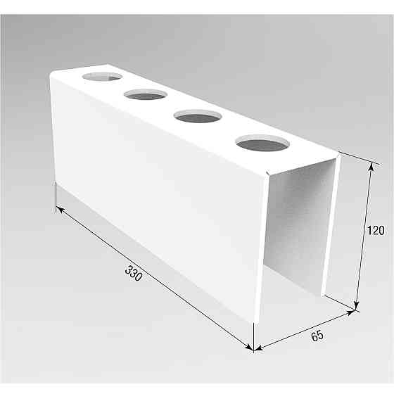 Підставка EKOSTAR для вафельного ріжка на 4шт. Біла. Акрил 3 мм Київ