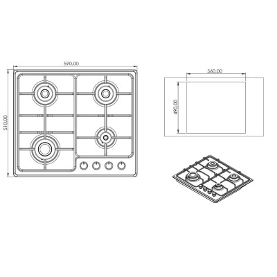 Варочна поверхня Grunhelm GPG 6355 IF Вінниця - фото 7