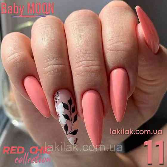 Гель-лак BABY MOON Red Chic №11 лососево-помаранчевий, 6 мл Херсон