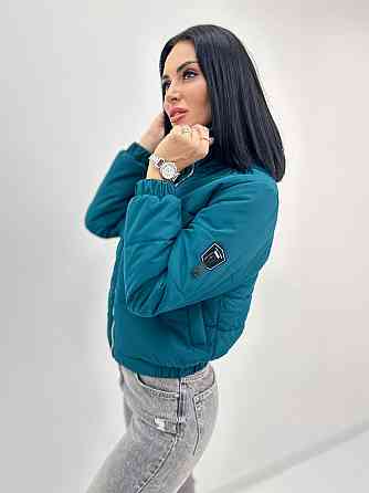 Демисезонная куртка с нашивкой Ivi 46-48, Морская волна Киев