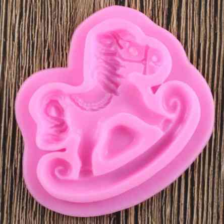 Силиконовая форма Лошадь 80 на 92 мм розовый Киев