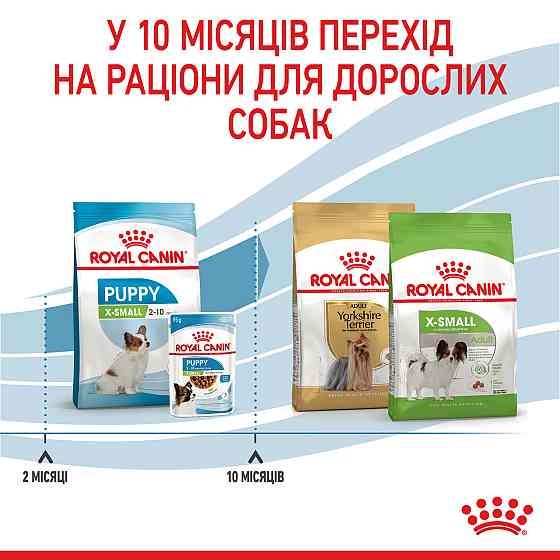 Корм для цуценят мініатюрних порід ROYAL CANIN XSMALL PUPPY 0.5 кг Київ