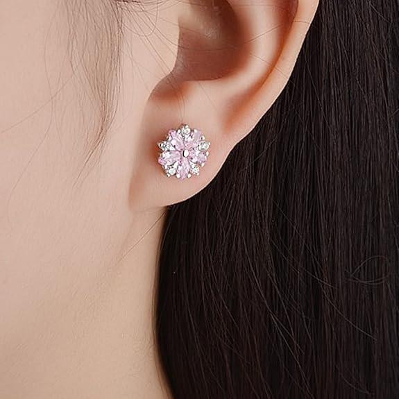 Біжутерія Жіночі сережки-гвоздики Сережки з нержавіючої сталі CZ Гіпоалергенні гвоздики з кубічного цирконія Дніпро - фото 4