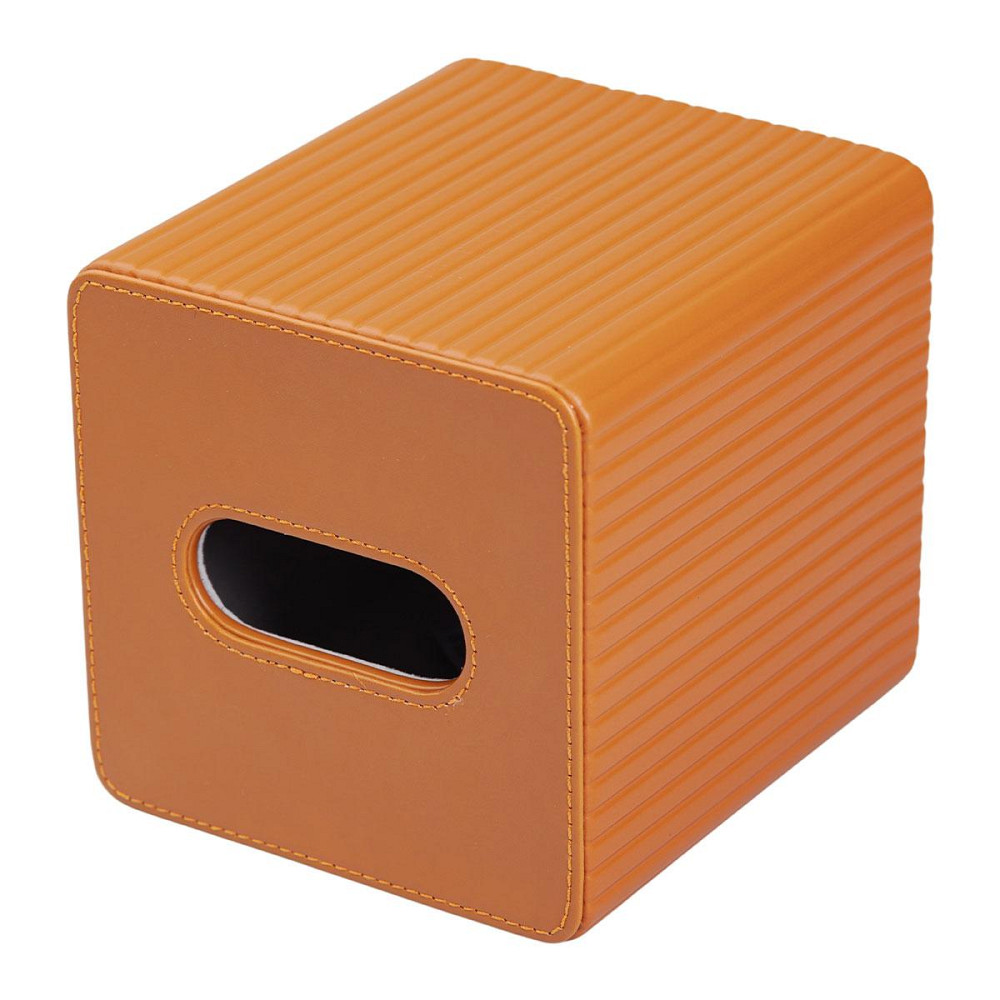 Салфетница из эко кожи 13х13х14.5 см для кафе и ресторанов на стол Коричневая HP-3-201BR Киев - изображение 4