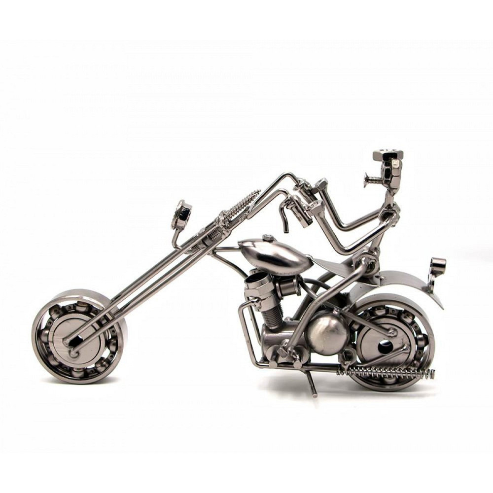 Статуетка з металу техно-арт Байкер Київ - фото 1