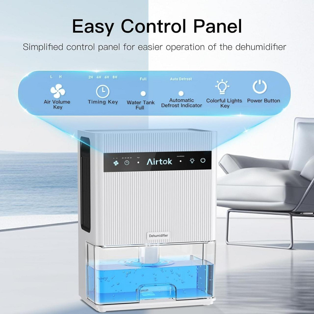 Осушувач очищувач повітря Airtok 3000 з семикольоровою підсвіткою Дніпро - фото 3