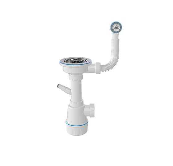 VALESO Комплект VALESO: Мийка VESTA 5852 чорна + Змішувач BG76 + Сифон 1041 Киев