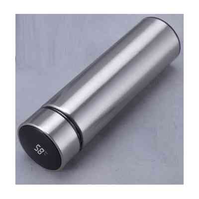 Термос Merlion з цифровим термометром 0,5 л, срібний (SUS-304E-S) Винница