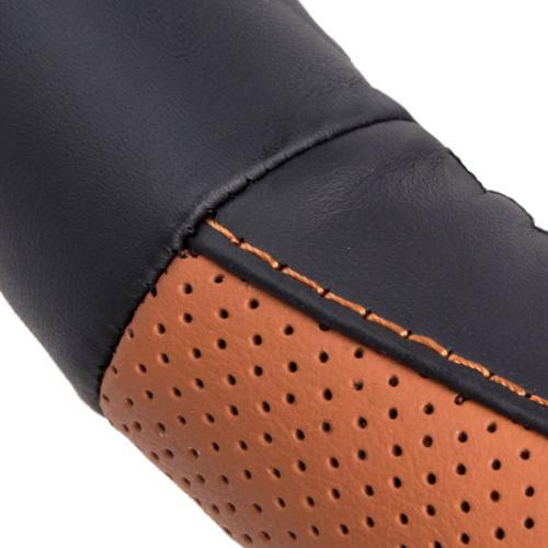 Чохол на кермо VLOD-L285 BK/BR M чорн-коричневий з перфорованої шкіри Харків - фото 3