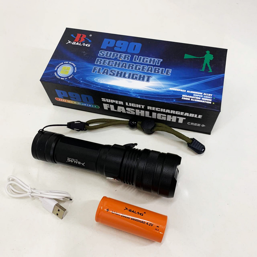 Фонарик военный Police, Мощные ручные фонари sofirn, Сверхмощный фонарь лед, Небольшой ручной фонарь XF-13 Ивано-Франковск - изображение 6