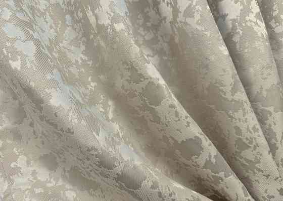 Комплект коротких штор VR-Textil Льон мармур Pavliani ХО № 1272ш Теплий бежевий 130х170 см 2 шт (35-0201) Київ