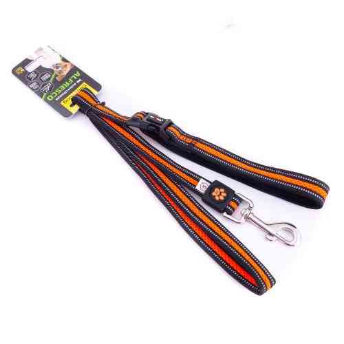 Повідець GimDog для собак Alfresco помаранчевий неопрен/фліс 120 см/20 мм Київ