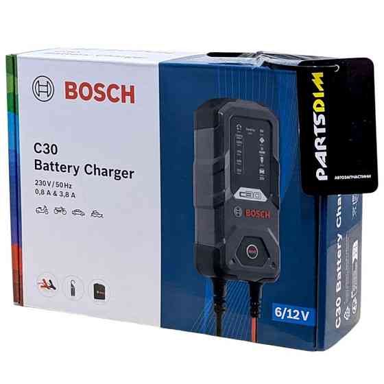 Зарядний пристрій для акумуляторів BOSCH C30 6V/12V 3.8A, 120Ah Ковель