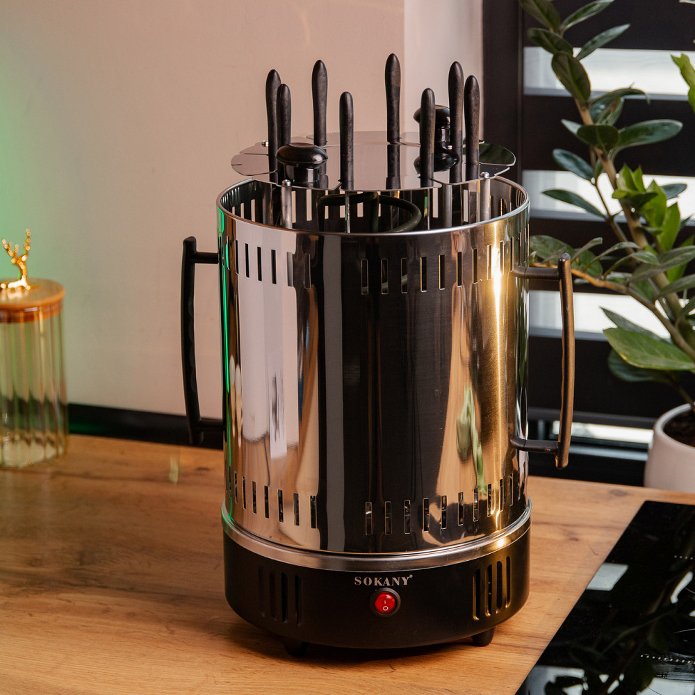 Sokany Електрошашличниця вертикальна Sokany на 8 шампурів 1500 Вт Коломыя - изображение 5