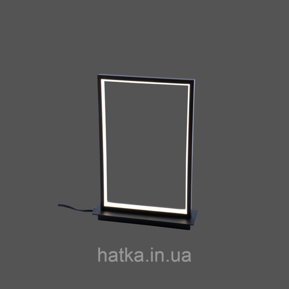 Настільна лампа світлодіодна акрилова VALESO 22801TL BK чорна Київ - фото 3