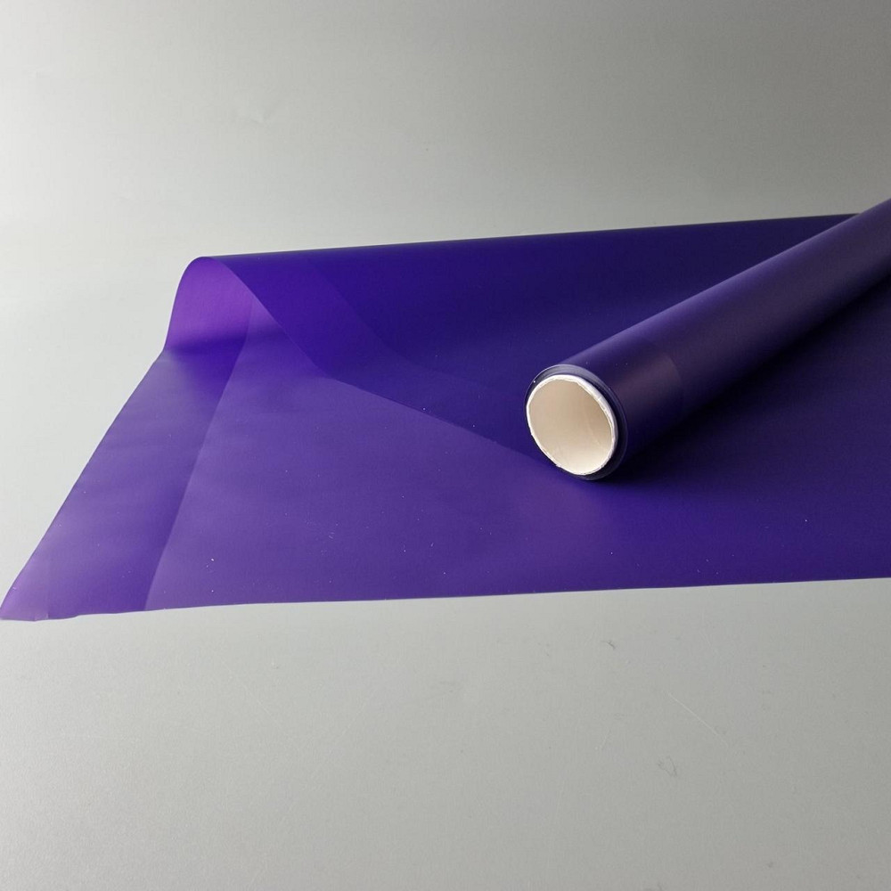 Рулон 10 м тонований матовий з рис. "Перламутровий кант" (57) плівка для квітів (h600) No11 Темно-фіолетовий Харків - фото 2