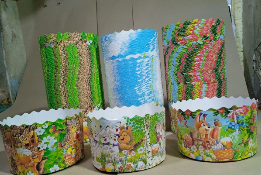 Форми паперові для куліча 85×130 мм «Дитячі» 400–500 г, 50 шт/упаковка, для випічки Харків - фото 1